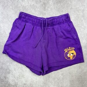 Me. Melody Ehsani Shorts Womens S Purple Sweat Lounge Casual Ladies Ball Is Life